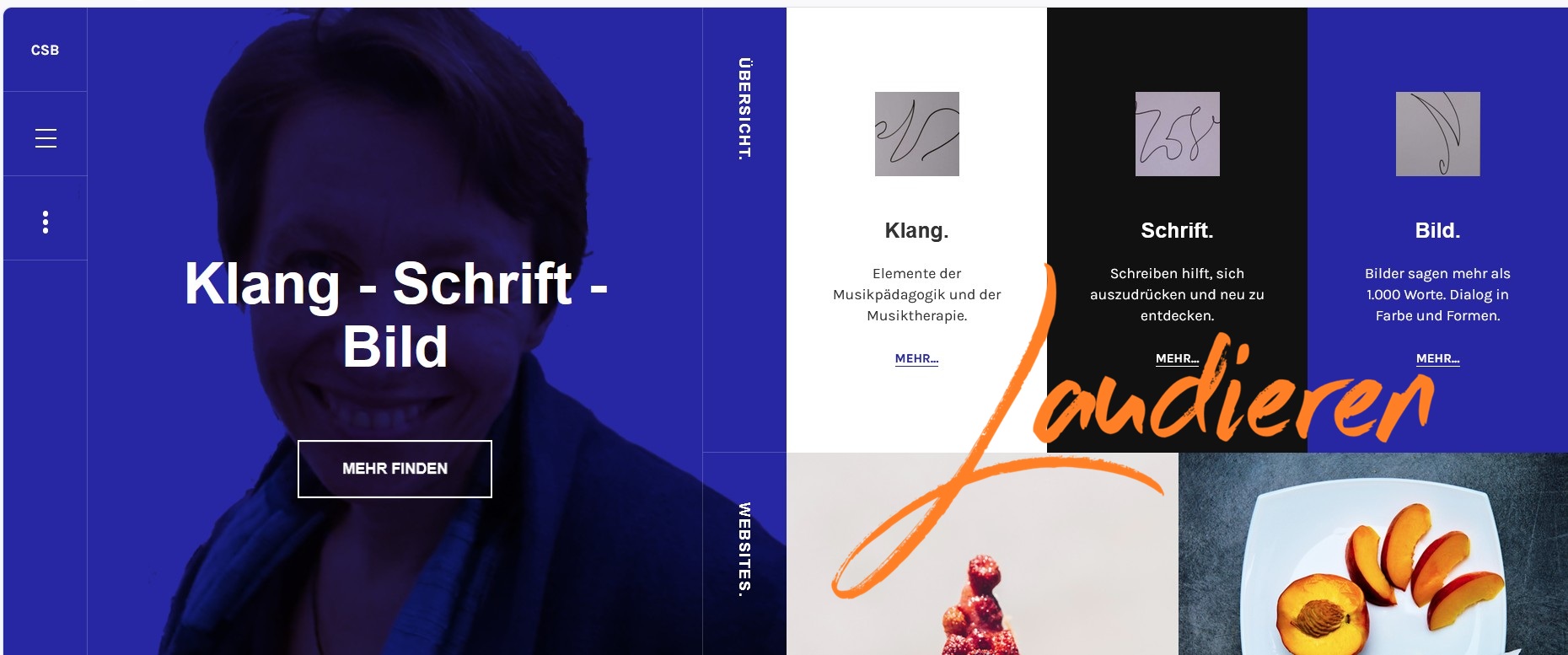 Startseite Klangschriftbild - Logo Laudieren